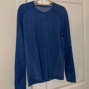Lululemon Blue Long Sleeve Shirt Medium